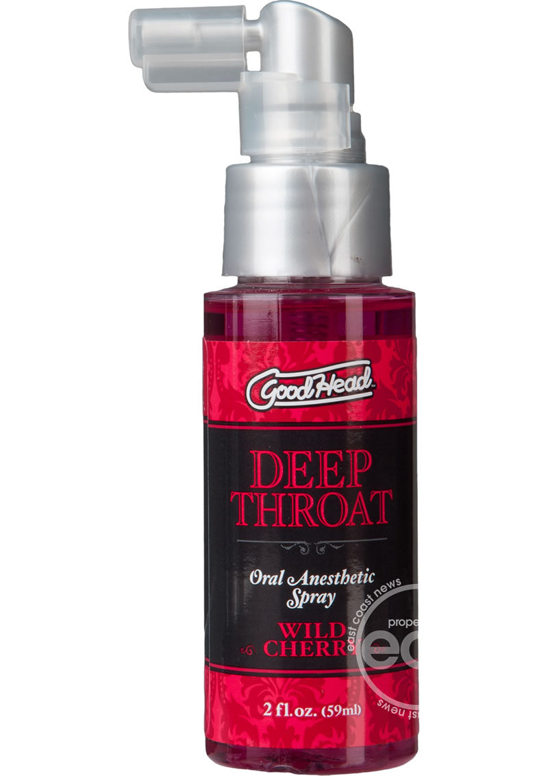 GoodHead Deep Throat Oral Anesthetic Spray Wild Cherry 2oz