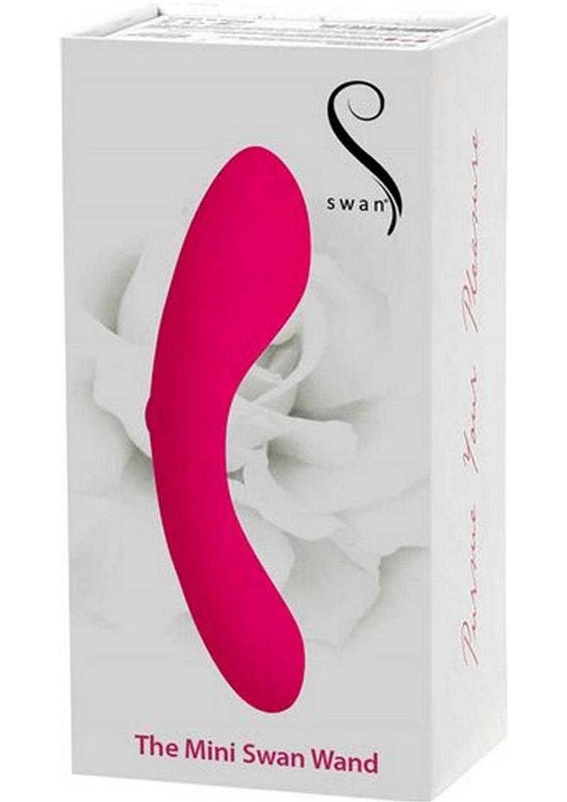 Swan Mini Swan Wand Rechargeable Silicone Vibrator - Pink