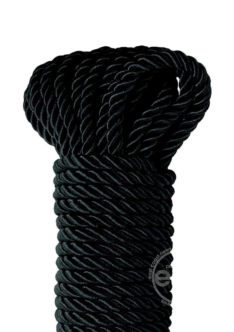 Fetish Fantasy Series Deluxe Silky Rope 32ft - Black