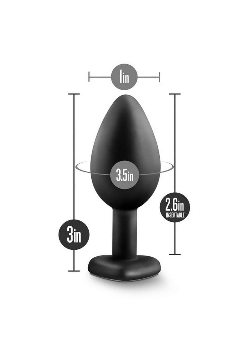 Temptasia Bling Plug Silicone Butt Plug - Black