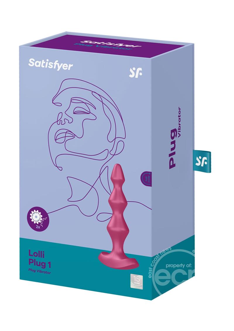 Satisfyer Lolli-Plug 1 Silicone Beaded Anal Plug - Fuchsia