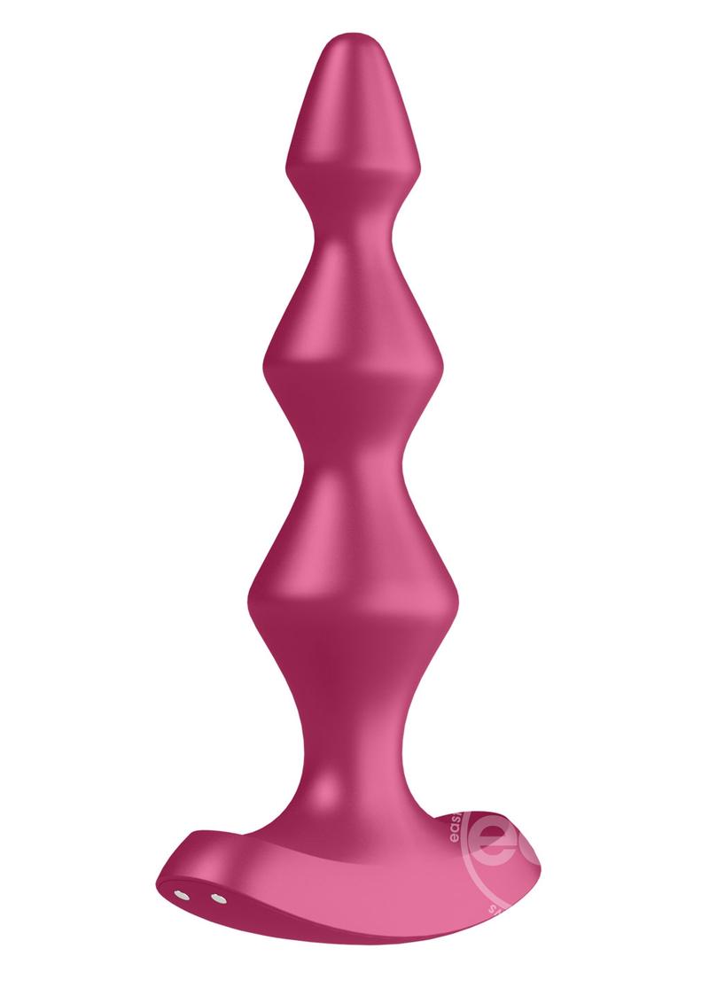 Satisfyer Lolli-Plug 1 Silicone Beaded Anal Plug - Fuchsia