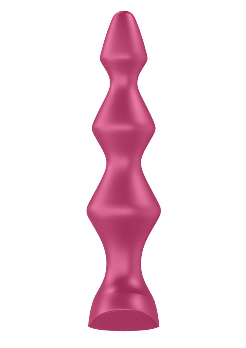 Satisfyer Lolli-Plug 1 Silicone Beaded Anal Plug - Fuchsia