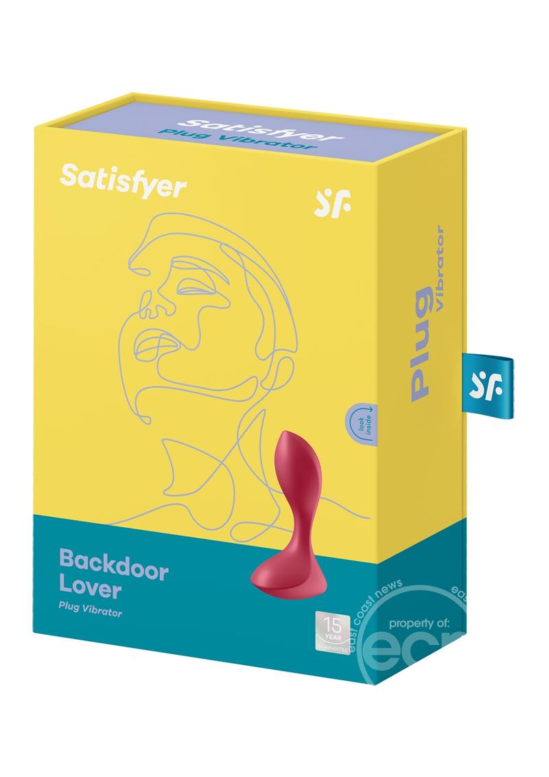 Satisfyer Backdoor Lover Silicone Vibrating Anal Plug - Red