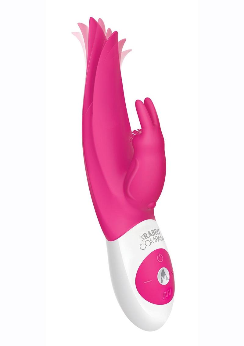 The Rabbit Company The Flutter Rabbit Rechargeable Silicone Rabbit Vibrator - Pink