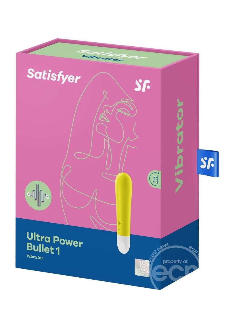 Satisfyer Ultra Power Bullet 1 Rechargeable Silicone Bullet Vibrator - Yellow