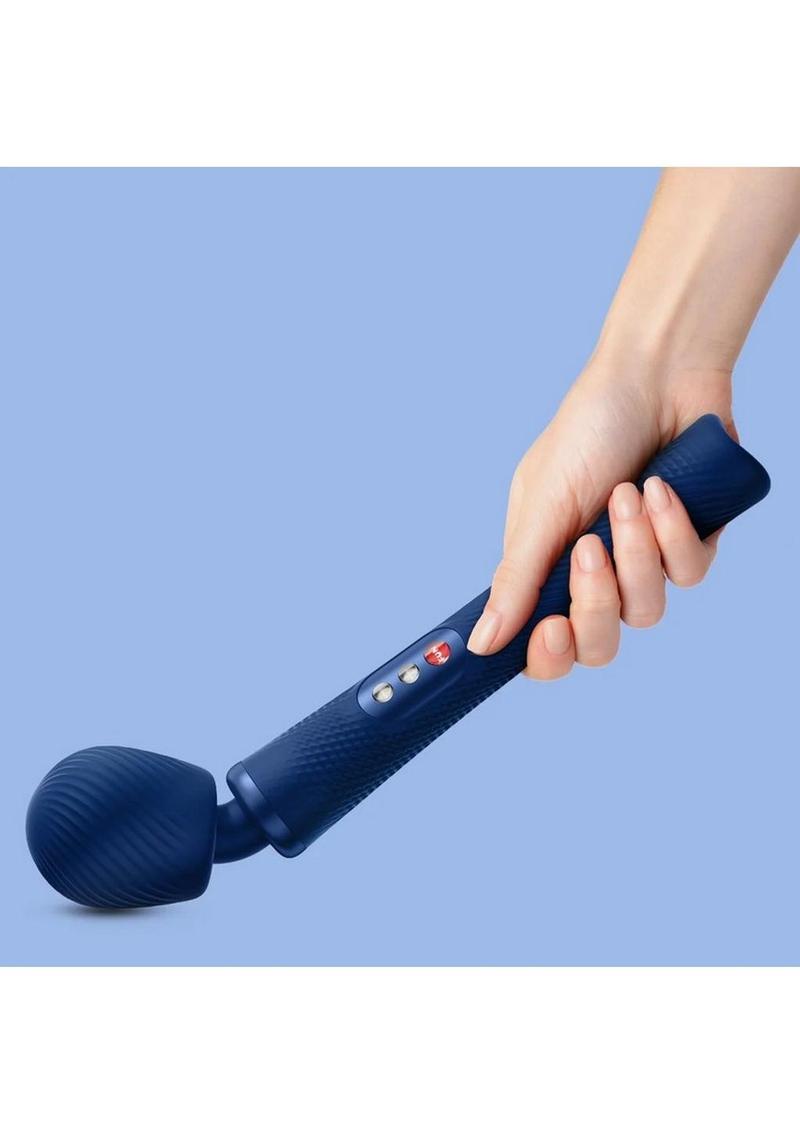 Vim Massager Silicone Body Wand - Midnight Navy Blue