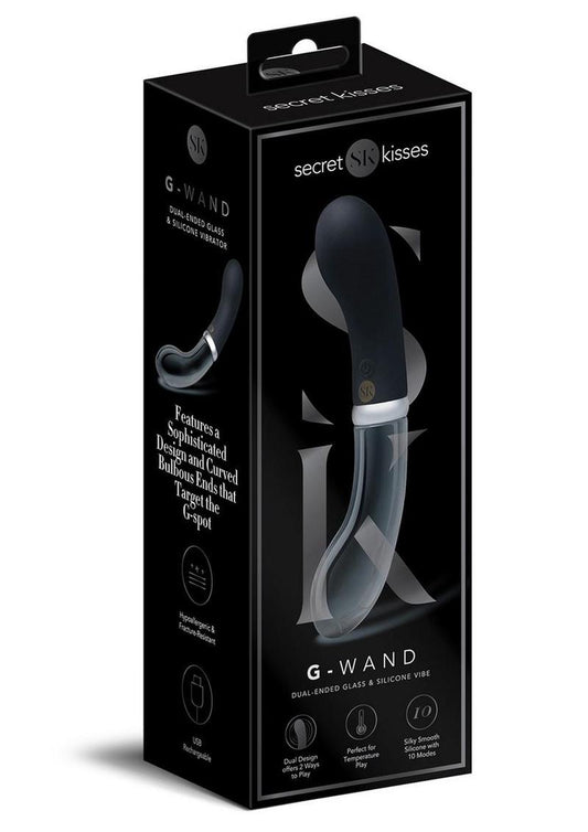 Secret Kisses Glass G Rechargeable Silicone Wand