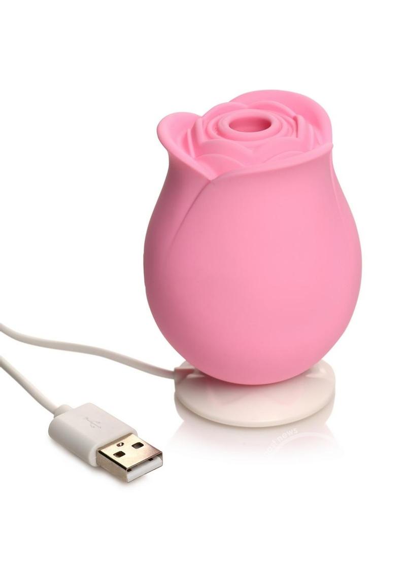 Bloomgasm The Perfect Rose Rechargeable Silicone Clitoral Stimulator - Pink