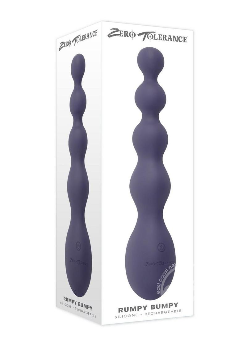 Zero Tolerance Rumpy Bumpy Rechargeable Silicone Anal Beads - Purple