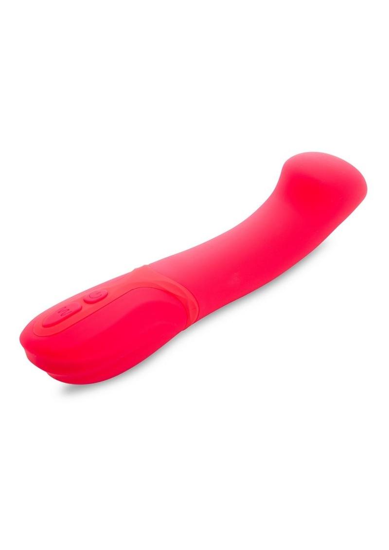 Nu Sensuelle Luna Velvet Touch with Turbo Rechargeable Silicone Vibrator - Hot Pink