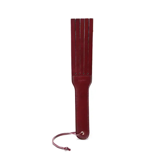 Wine Red - Leather Split Tawse Paddle