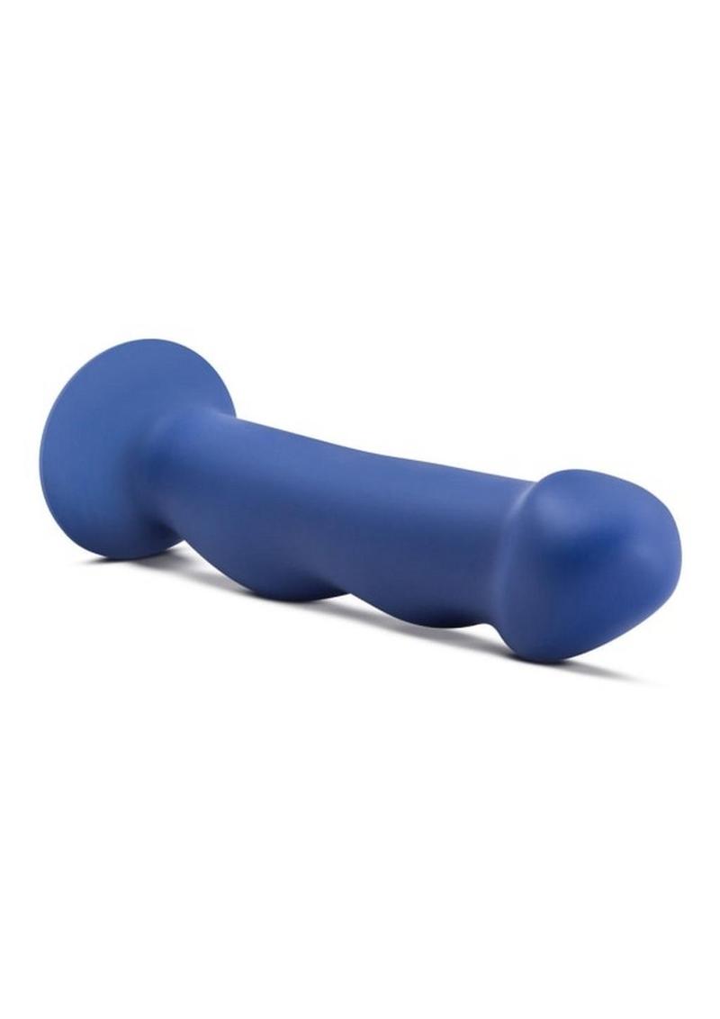 Avant D12 Suko Silicone Dildo with Suction Cup 8in - Indigo