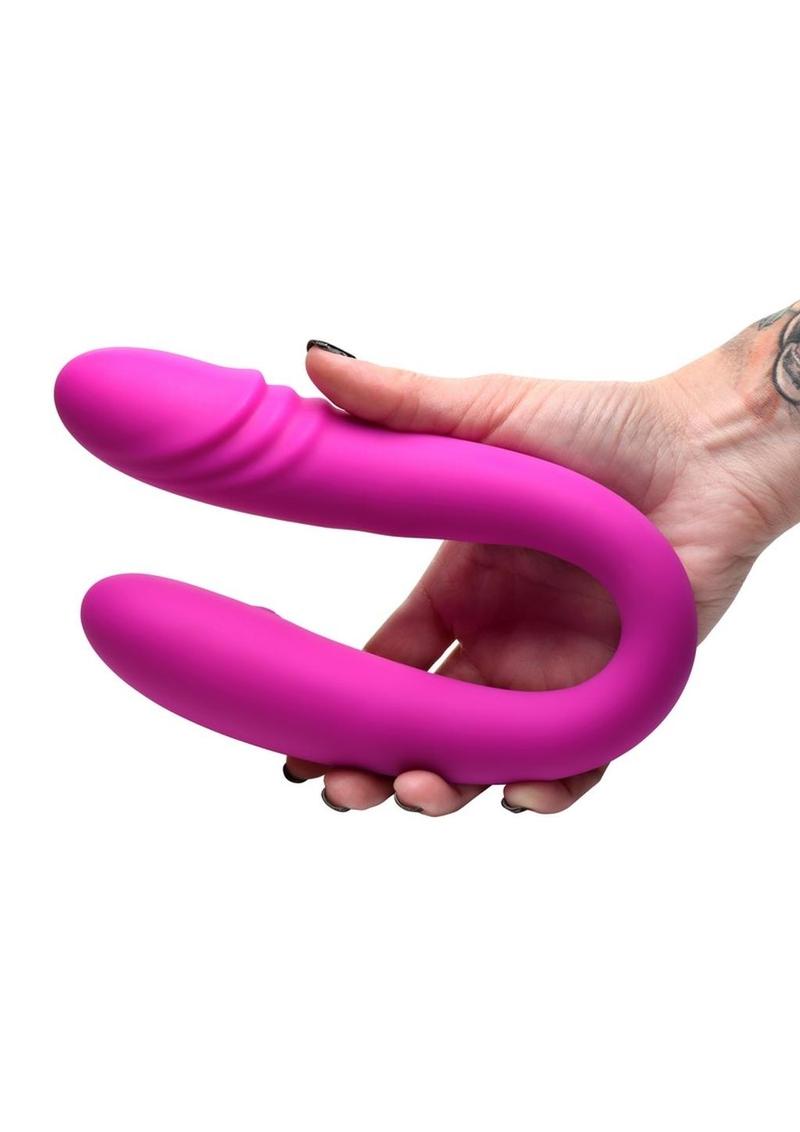 Double Down Rechargeable Silicone Double Dildo with Remote Control – Lady  Konfidential