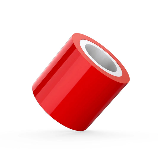 25 Meters Electrical Bondage Tape, Semi-Translucent Pvc Tape - Red