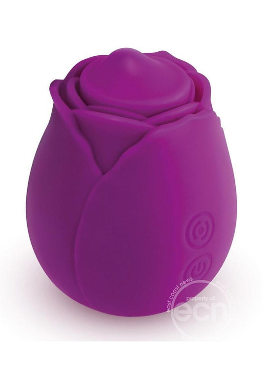 Skins Rose Buddies Rose Twirlz Rechargeable Silicone Clitoral Vibrator - Purple