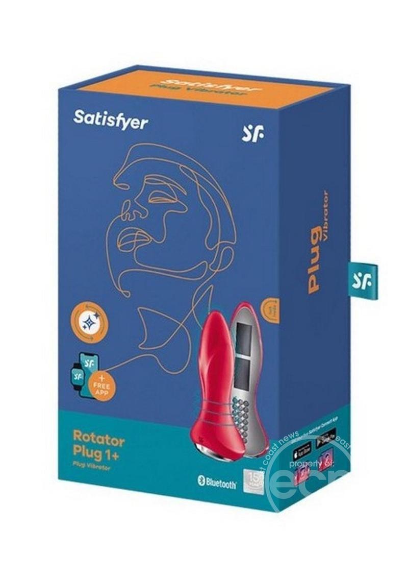 Satisfyer Rotator Plug 1+ Silicone Vibrating Anal Stimulator - Red