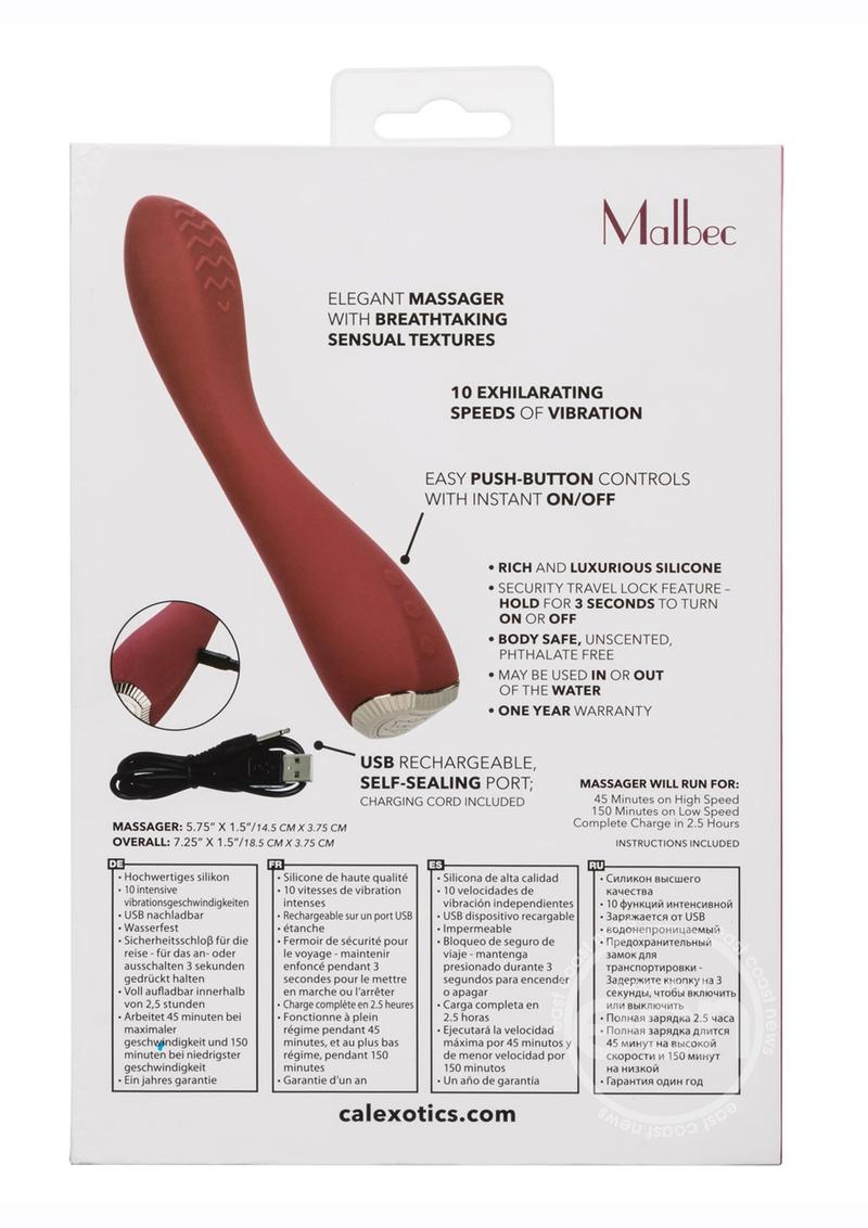 Uncorked Malbec Rechargeable Silicone Massager