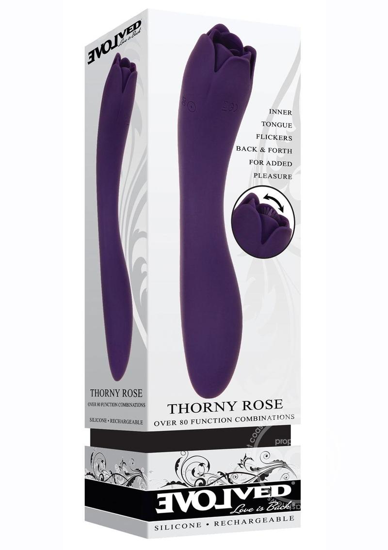 Thorny Rose Rechargeable Silicone Dual-End Vibrator – Lady Konfidential